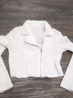Knitworks Plush Cream Faux Fur Jacket